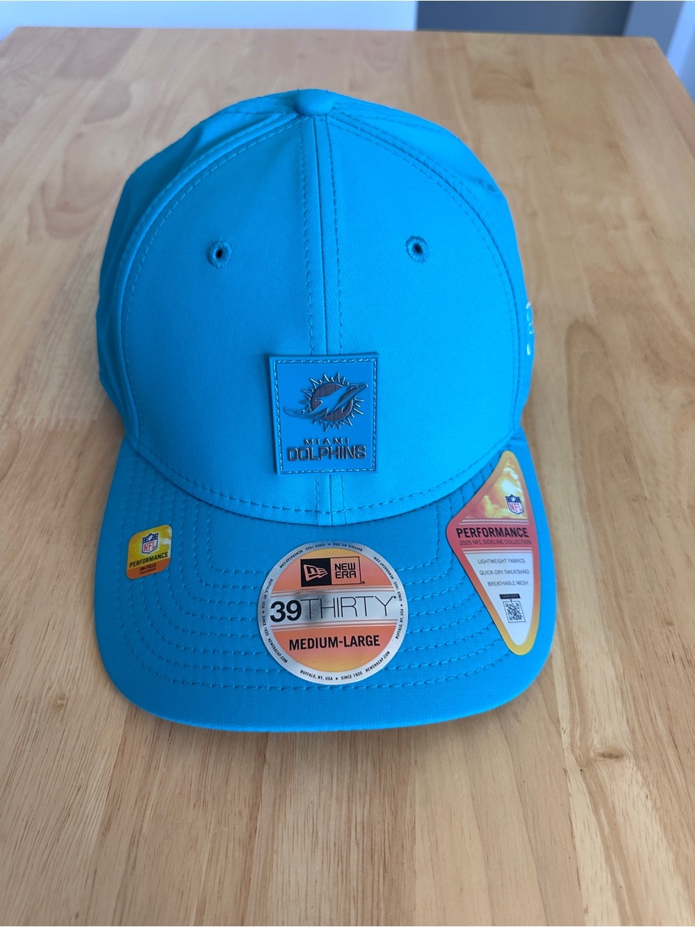 New Era Miami Dolphins Teal Patch Cap